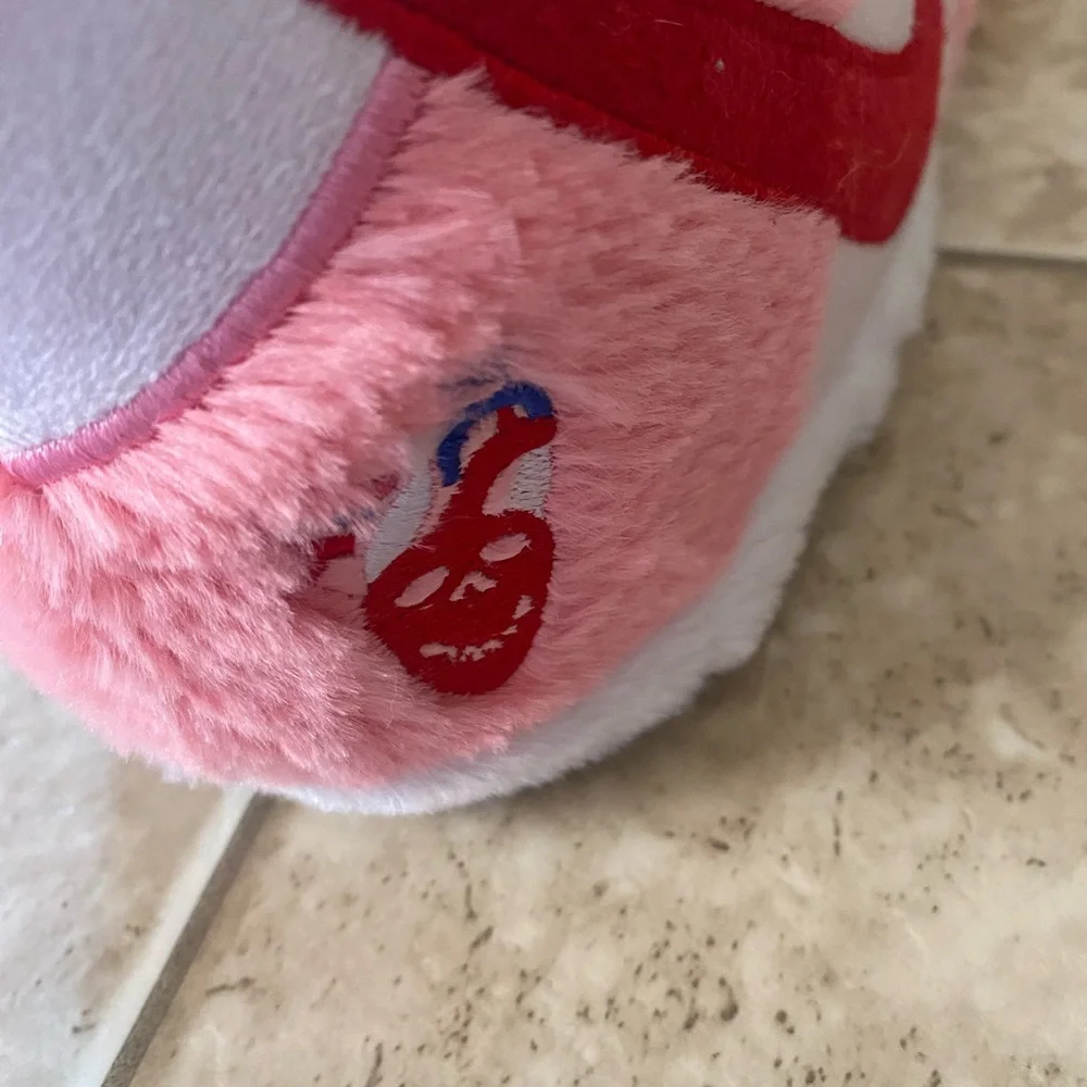 NIKE Pink and Red Plush Slippers